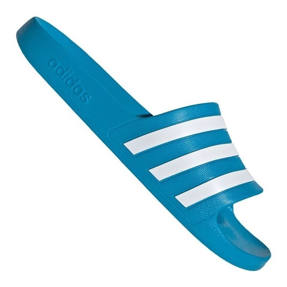 Adidas FY8047 Solar Blue Adilette Aqua Slide New with Tags Men's Size 8 Sandals